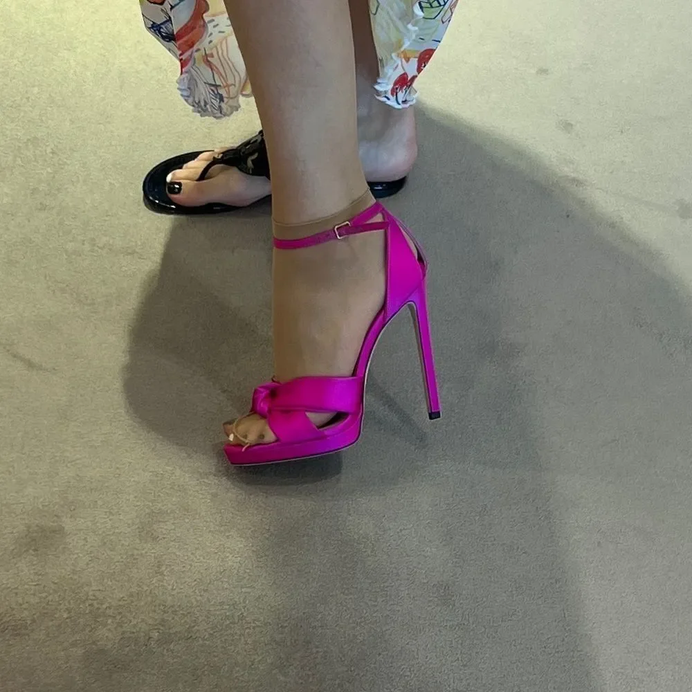 Jimmy Choo Rosie 120mm Satin Heels